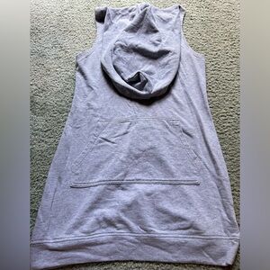 Fabletics sleeveless sweatshirt dress with hood